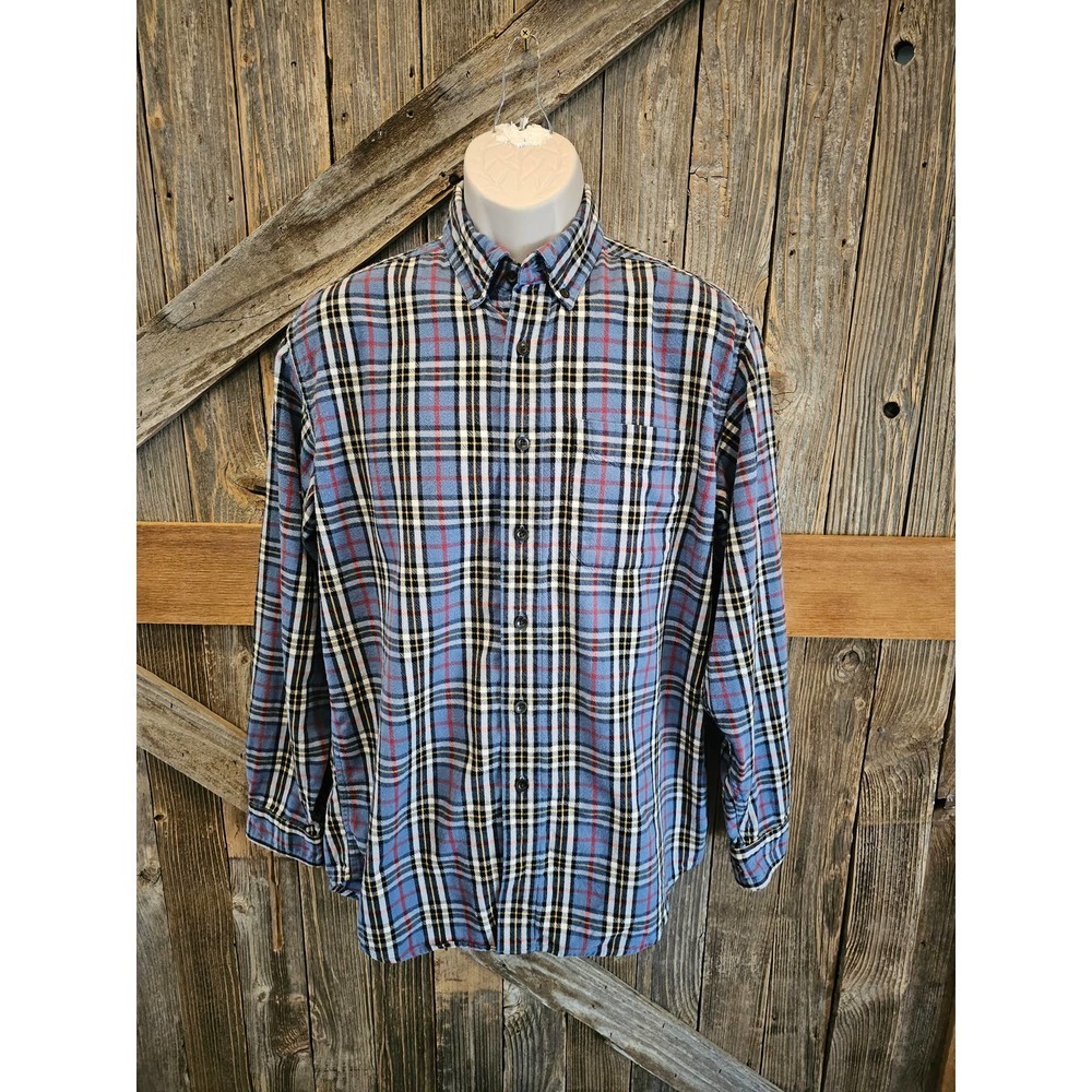 Ll bean classic flannel men's size medium plaid warm winter